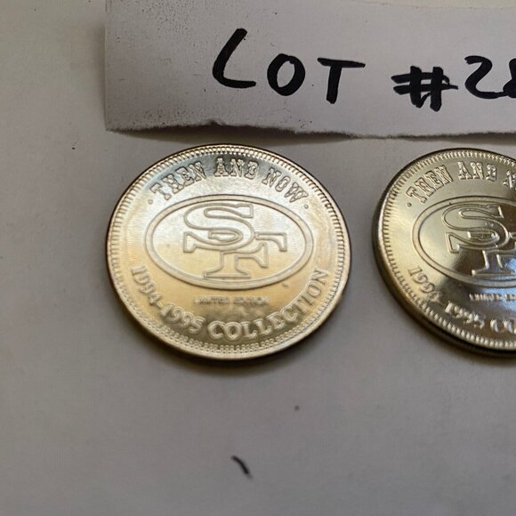 San Francisco 49ers then and now 1994-95 collectable coins 2 of 20 Lot #28 - Picture 4 of 5